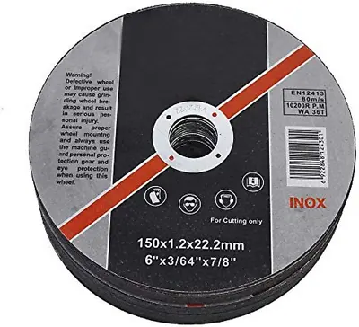 25 Pack 6 X.045 X7/8  Cut-Off Wheel - Metal & Stainless Steel Cutting Discs • $36.64