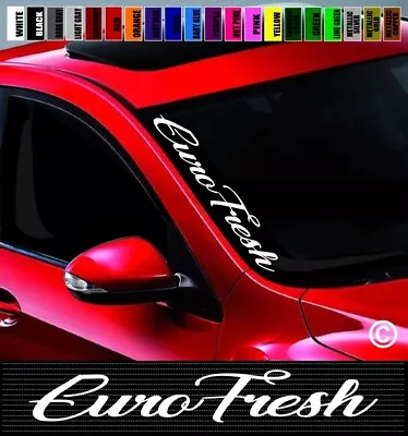 20  EuroFresh #2 Side Windshield Car Decal Sticker JDM Fits: Volkswagen BMW Audi • $8.49