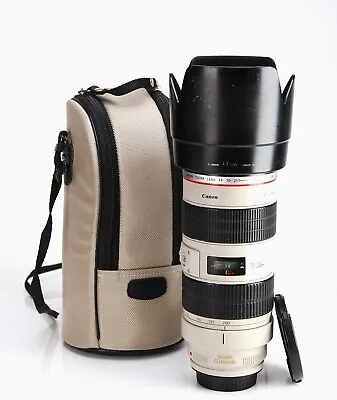 Canon EF 70-200mm F2.8 L IS USM Image Stabiliser Lens F&R Caps Hood EOS DSLR • £419.99