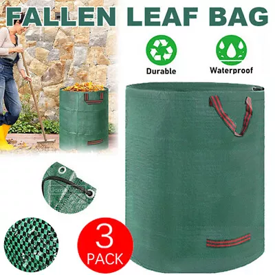 3x 300L Garden Waste Bags Large Refuse Heavy Duty Sack Grass Leaves Rubbish Bag • £14.99