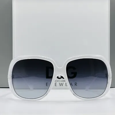 Dolce Gabbana Sunglasses Ladies Angular White Oversize Dg 8084 New • $150.78