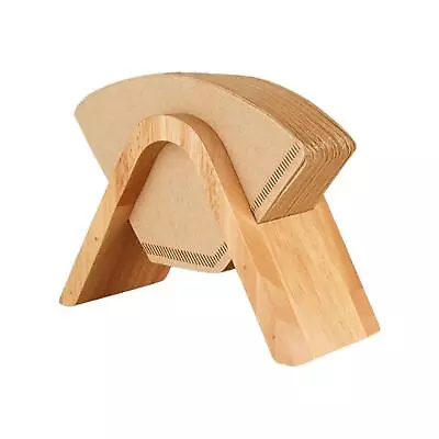 Bamboo Coffee Filter Paper Stand Organization Coffee Filter Holder For Coffee • £9.88