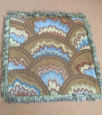 Vintage Needlepoint Cushion Cover 37x37cm-173 • £30