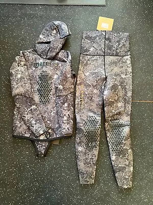 Mares Explorer Camo Black 5mm Spearfishing Wetsuit Jacket Pants Large (4) New • $89