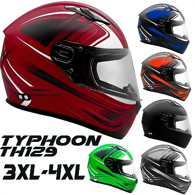 Adult Full Face Motorcycle Helmet DOT UTV ATV 3XL 4XL Quick Release  • $62