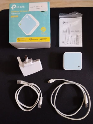 £10 • Buy TP Link TL-WR802N 300Mbps Wireless N Travel WiFi Router / Hotspot