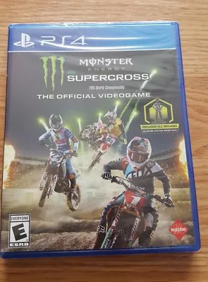 MONSTER Energy AMA Supercross FIM World Championship PS4 Videogame BRAND NEW!! • $19