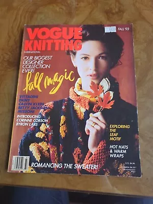 Vogue Knitting International Magazine Fall 1993  • $6