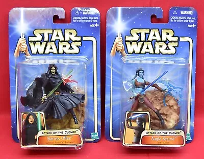 Star Wars Attack Of The Clones Jedi Figure Lot Barriss Offee & Aayla Secura 1611 • $9.99