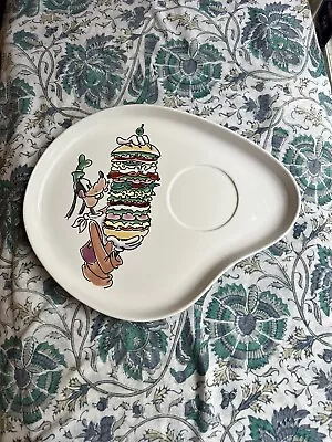 Disney Goofy Lunchtime Snack Tray Vintage • $27