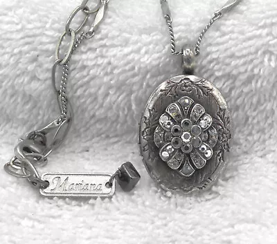 RARE Out Of Production Mariana Swarovski Crystal Locket Necklace • $89