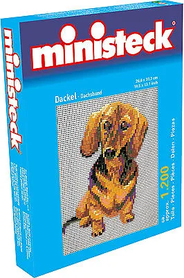 Ministeck Pixel Puzzle (31309): Teckel (Dachshund) 1200 Pieces • $14.95