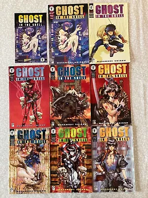 Ghost In The Shell 1-8 Comics Full Series + Ashcan NM 1995 Masamune Shirow Manga • $230