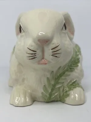 Year 2000 Mud Pie Easter Bunny Rabbit Planter Country Home Decor • $16