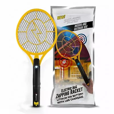 New Rechargeable Insect Mosquito Bug Zapper Racket LED FREE SHIPPING From USA • $21.99