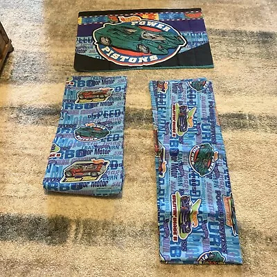 Hot Wheels 1997's Vintage Three-Piece Twin-Size Sheet Set • $25