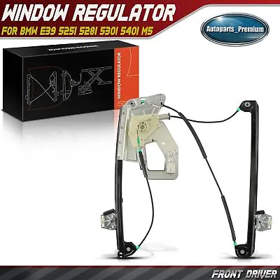 Power Window Regulator For BMW E39 525i 528i 530i 540i M5 Front Left Driver Side • $34.69