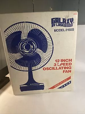 Vintage Galaxy Fan 12   3 Speed Oscillating Model 2150 S WOW NEW • $175
