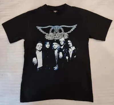 Vintage Aerosmith 1997 Nine Lives World Tour Band Tshirt Graphic Print Size S • $44.95