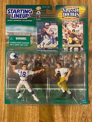 1999 Starting Lineup Classic Doubles Peyton & Archie Manning Nrfp Colts Saints • $12