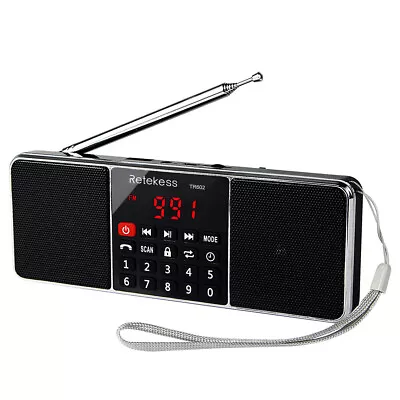 TR602 Portable FM/AM Radio Bluetooth Speaker MP3 Player Digital Rechargeable US • $22.99