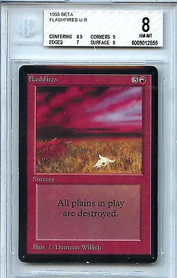 MTG Beta Flashfires BGS 8.0 NM-Mint Magic Card Amricons 2855 • $89.99