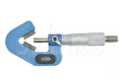 SHARS 0.2-0.8  60 Degree 3 Flure V-Anvil Micrometer Accuracy .00016  NEW P} • $108.95