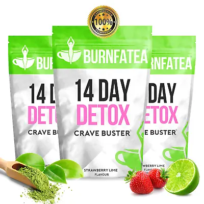 Strawberry Lime DETOX - 14 DAY CRAVE BUSTER - EXTREME WEIGHT LOSS SLIMMING TEA • £7.99