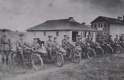 NY State Troopers Postcard Troop A Batavia NY Motorcycle Fleet 1921 • $14.99