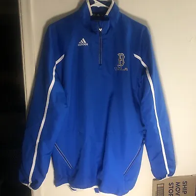 UCLA Bruins Jacket Mens Medium 1/4 Zip Pullover Adidas Windbreaker • $28.99