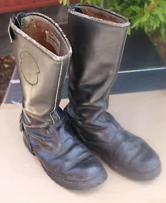 Vintage Alpinestars Hi-Point Kenny Roberts Boot Italy Leather Motorcycle Sz. 8.5 • $195