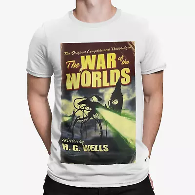 £9.59 • Buy War Of Worlds Book T-Shirt - Alien Retro Film TV Movie 80s Cool Gift Arnie SciFi