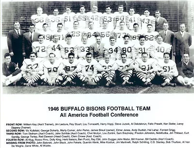 1946 Buffalo Bisons  8x10 Team Photo Aafc Nfl Bills  New York  Football • $5.95