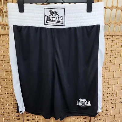 Lonsdale Black & White Boxing Shorts Size XL Men's • £5