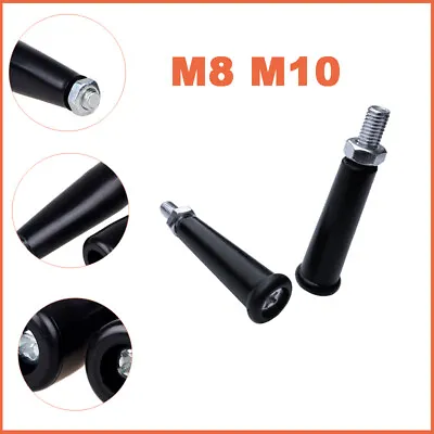 £2.70 • Buy Revolving Handwheel Machine Handle M8 M10 Male Thread Stem Plastic Handle Black