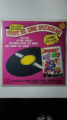 Golden Record Marvel Age Comic Spectaculars Avengers 1966 Vinyl Album • $155