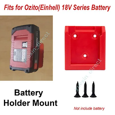 Fits For OZITO 18v Power X Change Battery Holder Wall /Undershelf Mount Holder • $15.39