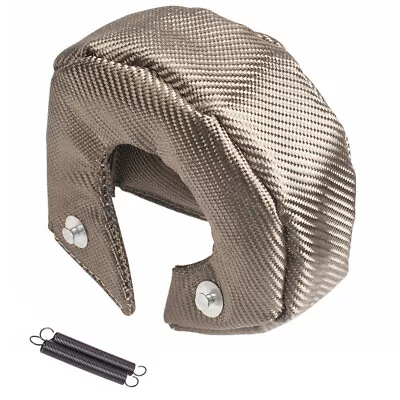 Titanium T3 TURBO BLANKET Heat Shield Beanie Cover Wrap T25 T28 GT25 30 32 35 BA • $34.99