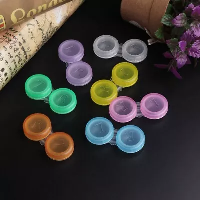 £4.99 • Buy Contact Lens Case Storage Soaking Mini Travel Eye Care L/R Marked UK Seller