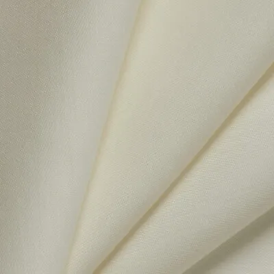 Curtain Lining Poly-cotton Crease Resist  Ivory Colour. PER METRE • £2.90