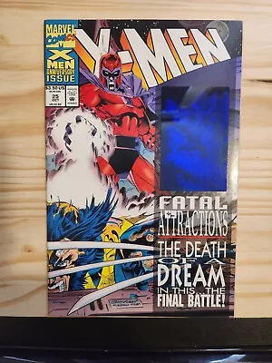 1993 X-Men #25 VERY RARE BLUE GAMBIT HOLOGRAM ERROR Fatal Attractions Wolverine • $299