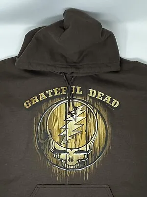 2010 Grateful Dead Wood Logo Brown Hoodie ( L) • $40