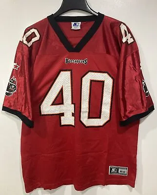 Vintage Mike Alstott Tampa Bay Buccaneers Jersey STARTER Men’s Size 52 XL • $47.99