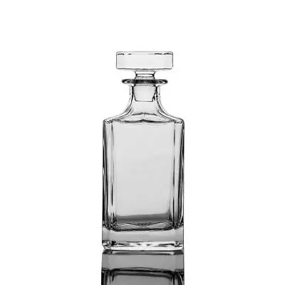 Square Whiskey Decanter With Glass Stopper 26oz • $32.77