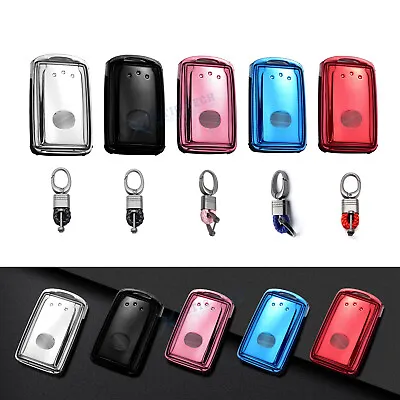 TPU Full Protect Remote Key Cover W/Keychain For Mazda 3 6 CX-30 CX-5 CX-9 CX-12 • $16.99