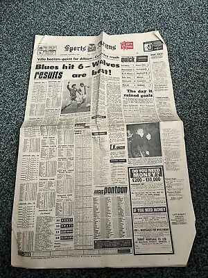1971/72 Football Argus Newspaper Div 1 Manchester United Man Utd V Wolves • £4.99