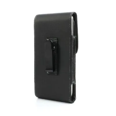 For ZTE Axon A31 Pro (2021) Case Metal Belt Clip Synthetic Leather Vertical • £25.14
