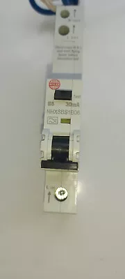 £10 • Buy Wylex RCBO NHXSBS1B06 30mA  B06 30mA 6kA Nice Condition 6amp  Type A  B Curve