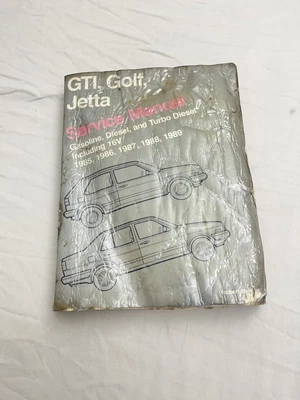 $19.95 • Buy Volkswagen GTI GOLF JETTA Service Manual 16v Gas Diesel Turbo 1985 Thru 1989
