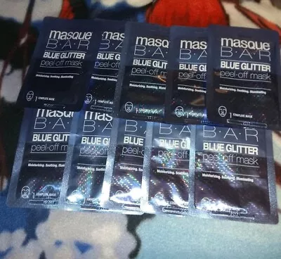 Masque Bar Blue Glitter Peel Off Mask Lot Of 10 • $21.50